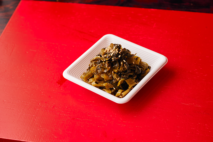 高菜の黒胡椒炒め